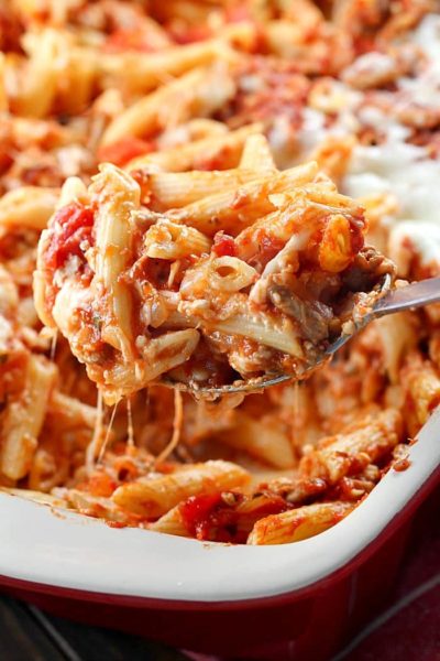 Delicious Skinny Cheesy Pasta Bake