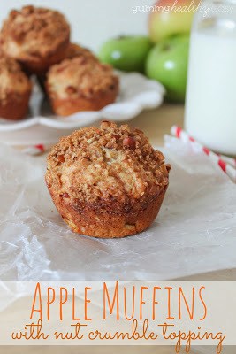 Apple Muffins with Nut Crumble Topping Apple Muffins with Nut Crumble Topping