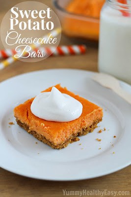 Sweet Potato Cheesecake Bars Perfect alternative to pumpkin pie - Sweet Potato Cheesecake Bars