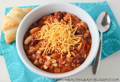 Quick, Easy & Delicious Turkey Taco Chili
