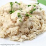 These Baked Turkey Meatballs in Cream Sauce are the most rich and flavorful meatballs I’ve ever had. Even when made with lean ground turkey, they are crazy moist!