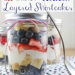 Red, White & Blueberry Layered Shortcakes
