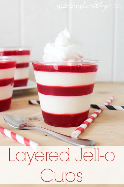 Layered Jell-o Cups Layered Jell-o Cups