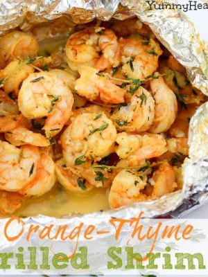 Orange Thyme Grilled Shrimp