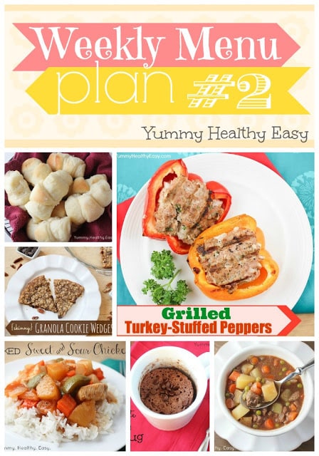 Weekly Menu Plan #2 Menu Planning