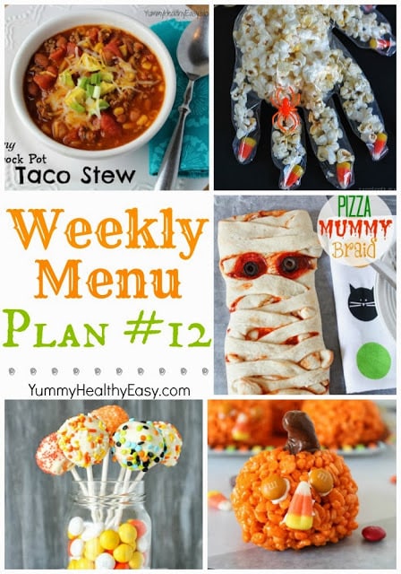 Weekly Menu Plan #12 | Easy dinner, side dish and dessert menu ready for the week Easy Weekly Menu Plan