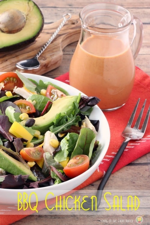 BBQ Chicken Salad from Cooking on the Front Burner BBQ Chicken Salad from Cooking on the Front Burner