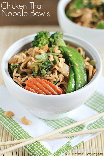 Chicken Thai Noodle Bowls