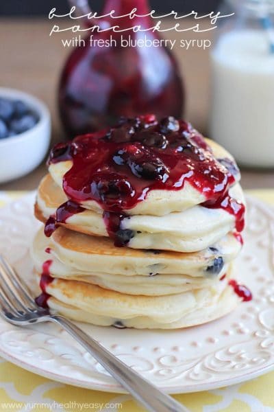 Blueberry Sour Cream Pancakes