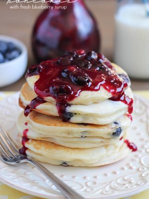 Blueberry Sour Cream Pancakes
