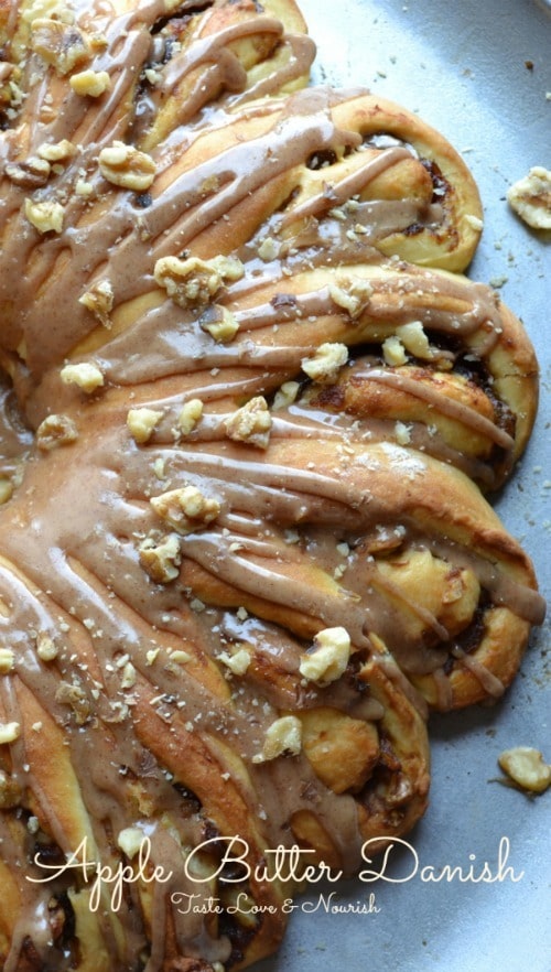 Apple Butter Danish from Taste, Love & Nourish