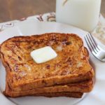 Crazy amazing Pumpkin French Toast made healthier by using egg whites and 100% whole wheat bread. #ad #daveskillerbread