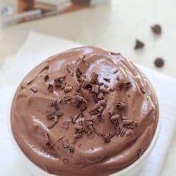 Chocolate Tofu Pudding - velvety smooth, chocolatey and unbelievably easy! Only three main ingredients and a few spices will make you a dessert you won't even believe is healthier!