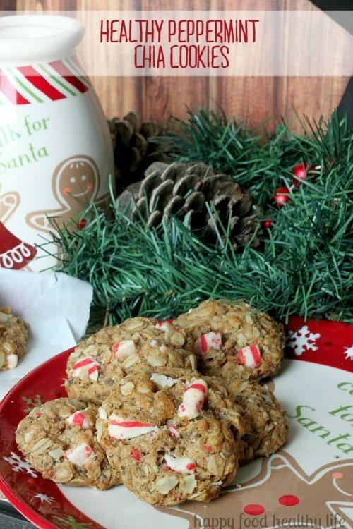 Healthy Peppermint Chia Cookies from Happy Food Healthy Life