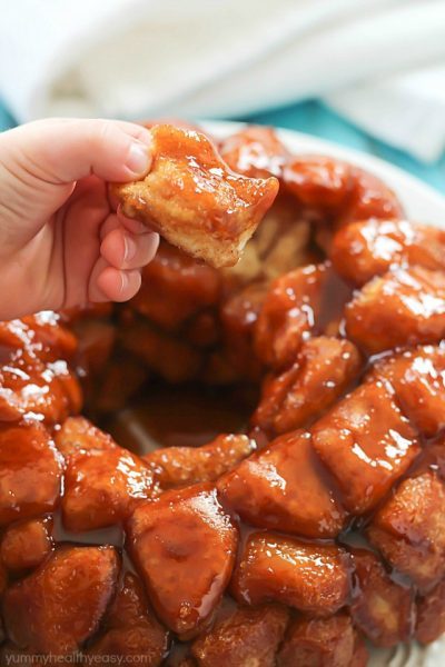 This Caramel Monkey Bread recipe is out of this world delicious! Only 5 simple ingredients to the most delectable, caramel breakfast treat - you NEED to make this!