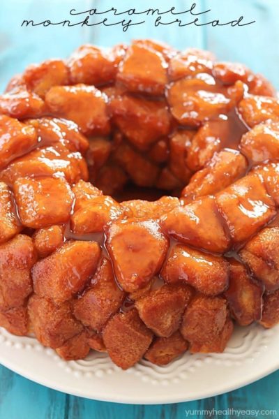 This Caramel Monkey Bread recipe is out of this world delicious! Only 5 simple ingredients to the most delectable, caramel breakfast treat - you NEED to make this!