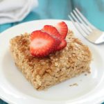 Change up your breakfast and try this Healthy Baked Oatmeal! Flourless, butterless, and full of yummy, healthy ingredients!