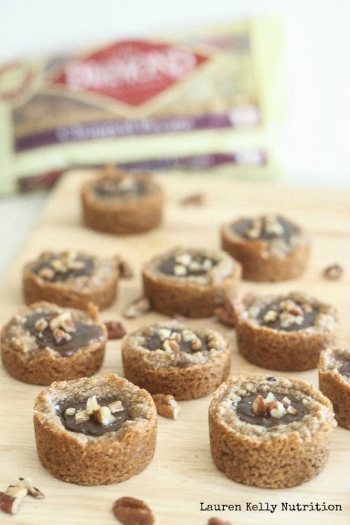 Salted Caramel Chocolate Pecan Tarts from Lauren Kelly Nutrition