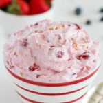 Quick & easy cherry dump salad with only FOUR ingredients - dump it all in a bowl and stir together and voila! Crazy delicious fruit salad :)