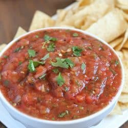 This Roasted Salsa recipe is my family's very favorite salsa recipe! It's incredibly easy and super healthy. Only a few steps to a great-tasting salsa!