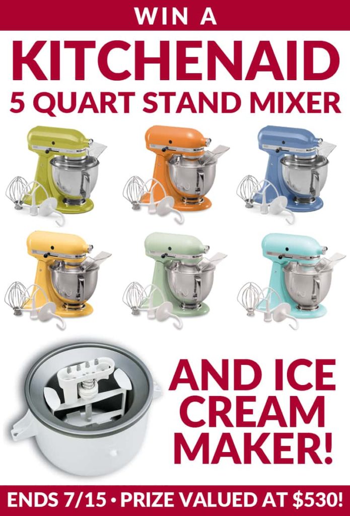KitchenAid Stand Mixer & Ice Cream Maker Giveaway!!