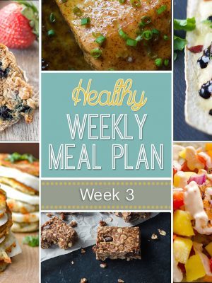Check out our Healthy Weekly Meal Plan #3 - lots of delicious daily entrees as well as a breakfast, lunch, snack and dessert...you won't be disappointed!