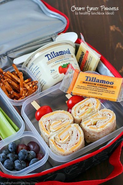 Ready for back-to-school? Pack some easy Creamy Turkey Pinwheels in your kids' lunchboxes this year! Tillamook #DairyDoneRight Ad