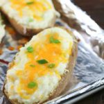 Craving a twice baked potato but don't want all the calories? Make some Healthy Twice Baked Potatoes! With few ingredients and double the flavor, you will LOVE these!