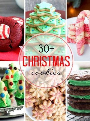 30+ incredible Christmas Cookie Recipes all in one spot! You will definitely find a cookie recipe here that you will love!