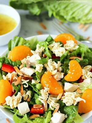 This Best EVER Chinese Chicken Salad is a healthy, flavorful, easy lunch or dinner salad recipe. It's easy to make but tastes like it's straight from a restaurant - this will become a favorite salad recipe at your house!