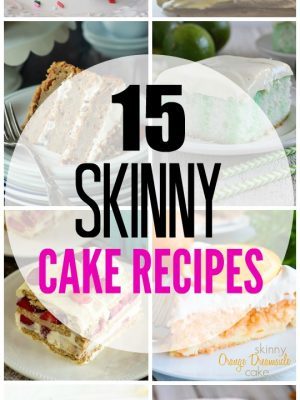 Craving something sweet but don't want to overindulge? Satisfy your sweet tooth with these 15 skinny cake recipes!
