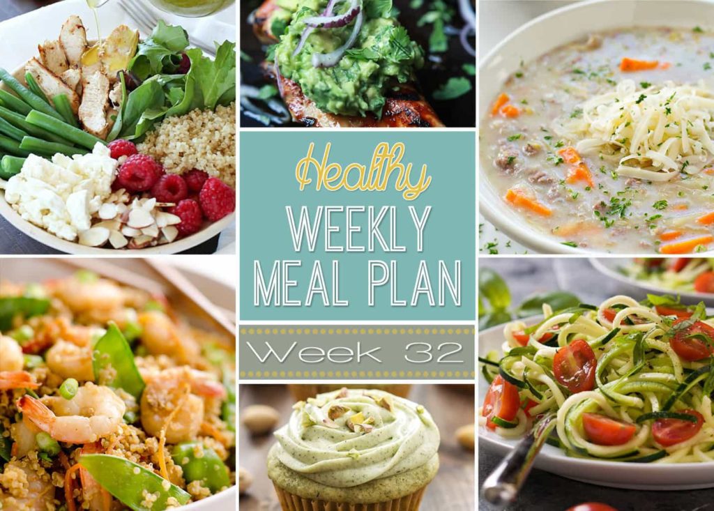 Healthy Weekly Meal Plan #32 - be prepared to be amazed at all the yummy dishes in this week's Healthy Weekly Meal Plan! Plan out your meals for the week with ease, and eat healthy! You will love the array of new recipes to try!