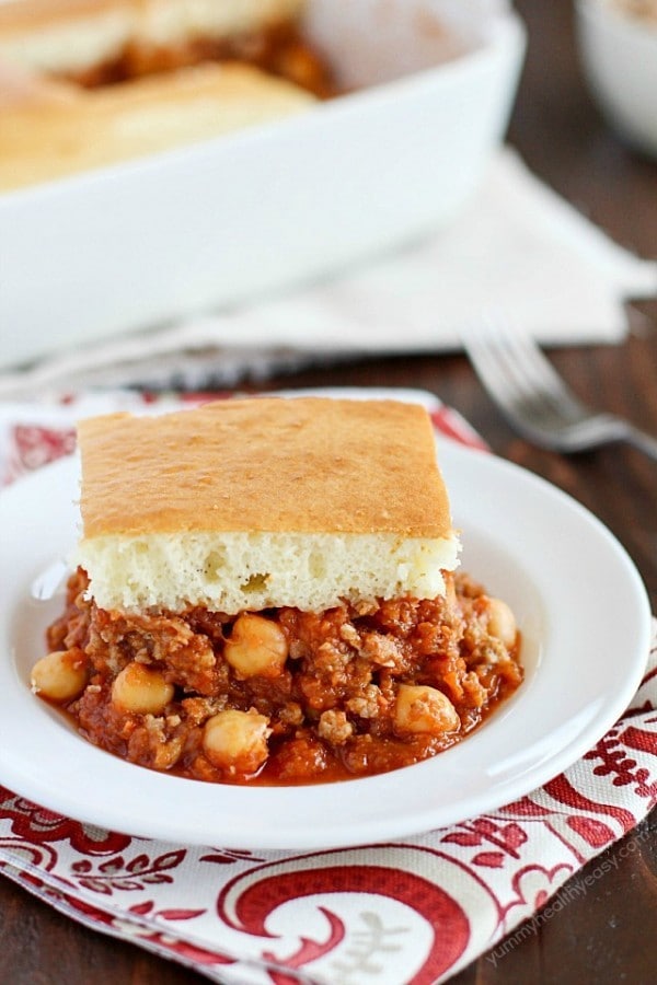 Healthier Sloppy Joe Casserole by Yummy Healthy Easy