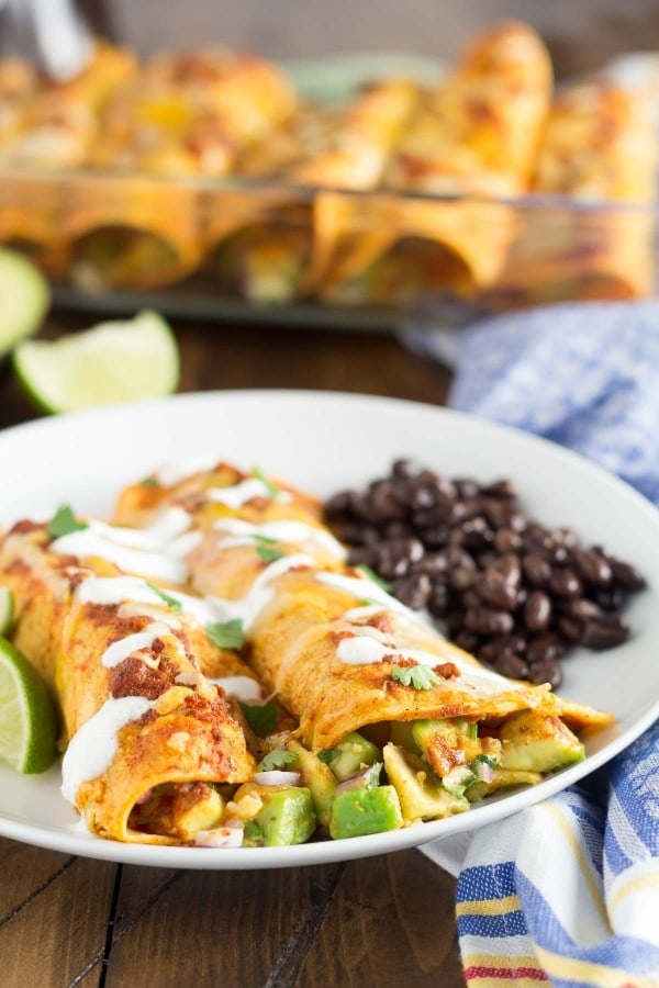 Avocado Enchiladas by Kristine's Kitchen