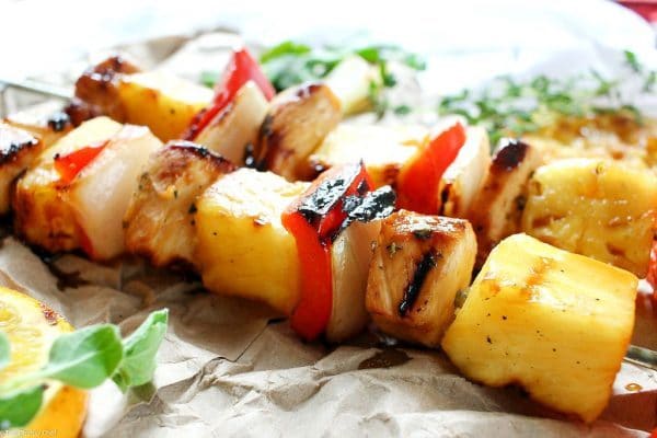 Caribbean Citrus Habanero Chicken Skewers by The Chunky Chef