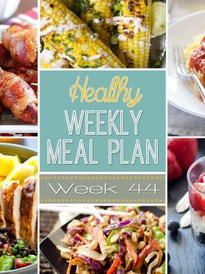 Check out this Weekly Meal Plan that's full of healthy dinners plus a healthy lunch, side dish, snack and dessert! Make your weekly menu planning so much easier with our healthy weekly meal plan!