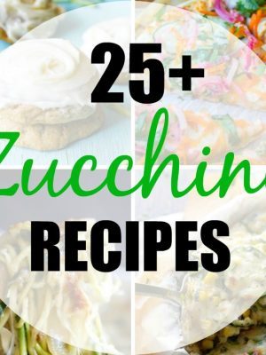 Get your zucchini ready! You are sure to find something creative and delicious to make in this round up of 25+ Zucchini Recipes! Perfect recipes for the end of summer - or all year round!