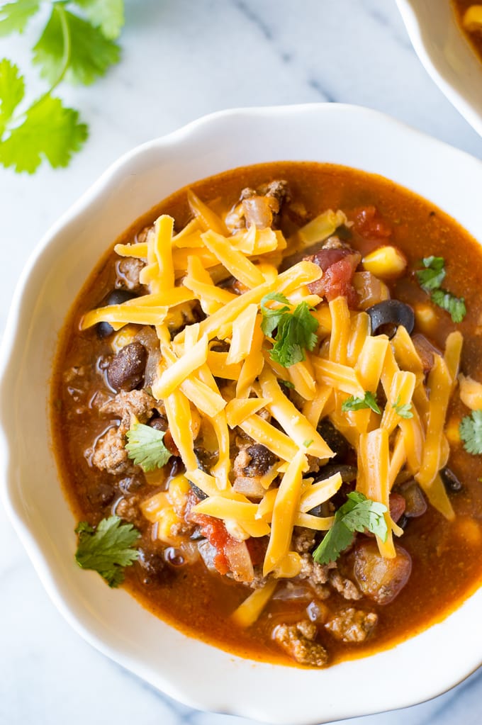 All of these comforting Fall soups can be made and on the table in 30 minutes or less!