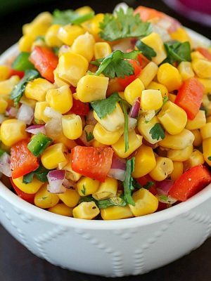 Corn Salsa recipe that's super easy to make and delicious! Using canned corn and other ingredients you probably already have on hand, this is the quickest salsa recipe & one of the most flavorful! Plus all about my Iowa Corn Quest trip! AD