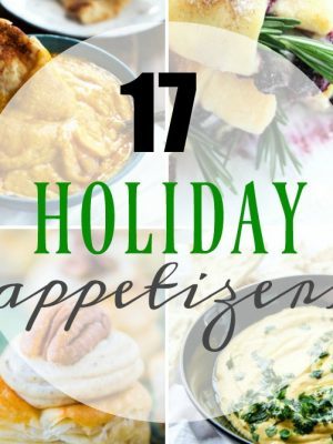 17 Holiday Appetizers to get you ready for your fun Holiday parties! These simple yet delicious holiday appetizers are exactly what you need for your upcoming get togethers. Whether you're hosting or attending a potluck, I've got you covered! :)