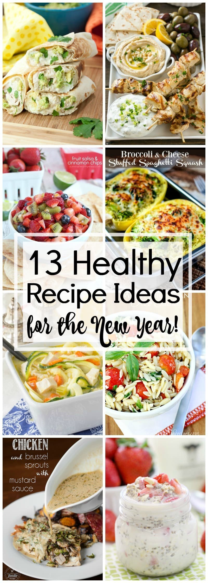13+ Healthy Recipe Ideas for the New Year! Get healthy in 2017 by eating healthier! Here are some delicious and healthy recipe ideas that will get you started on a healthier eating path!