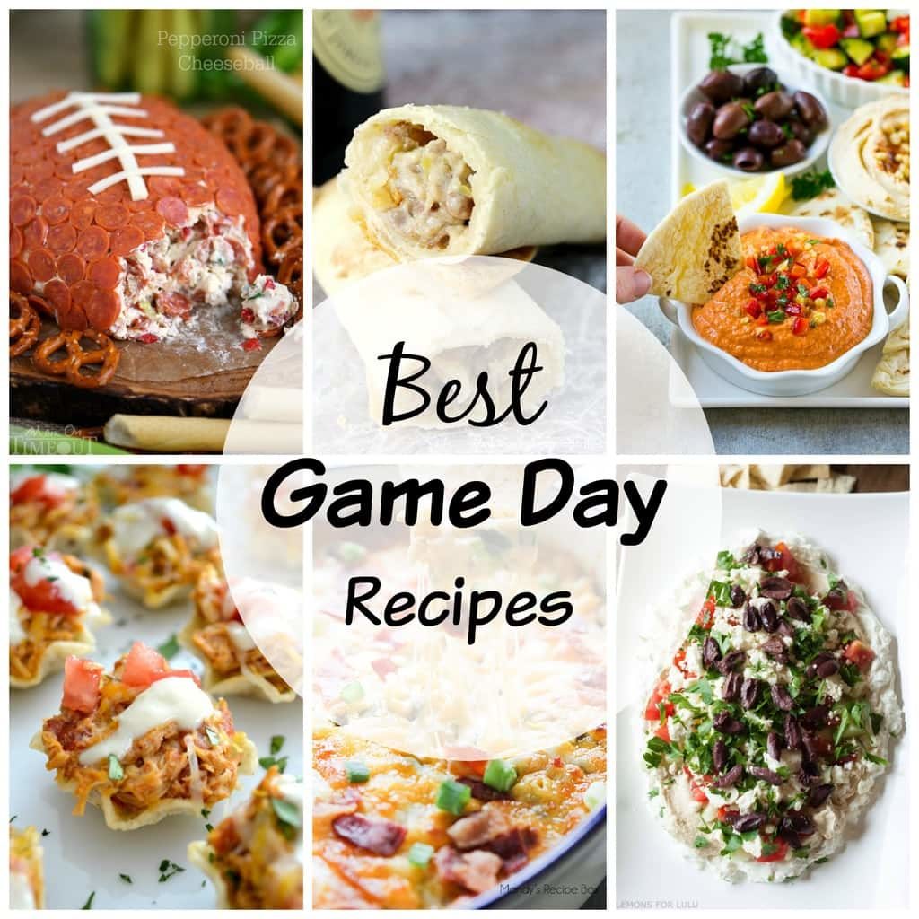 Over 20 of the Best Game Day Recipes! Make watching the football games even more enjoyable by eating yummy food! Here are 20+ appetizer recipes you will love!