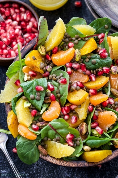 A superfood salad that’s as delicious as it is beautiful! Nourish your body with this Roasted Golden Beet, Citrus, Lentil Salad. Perfect as a meatless main dish or side dish!