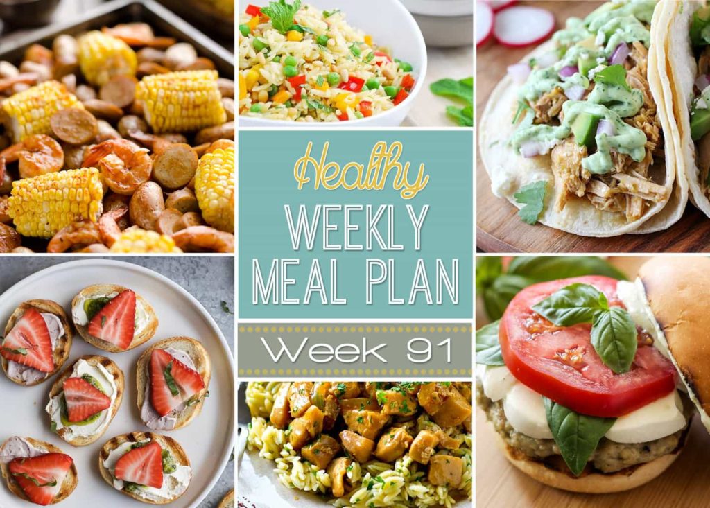 Healthy Weekly Meal Plan Week #91
