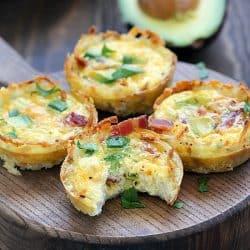 Incredible Bacon Avocado Hash Brown Egg Cups