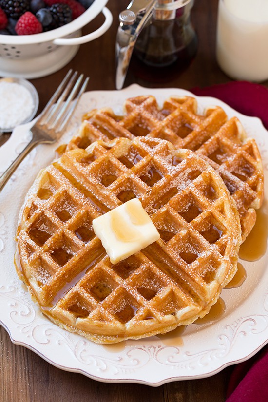 Belgian Waffles by Cooking Classy