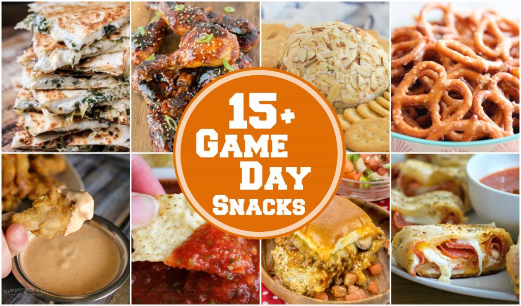 15+ of the best EVER game day snacks that are perfect to make up while watching that awesome football game on TV!