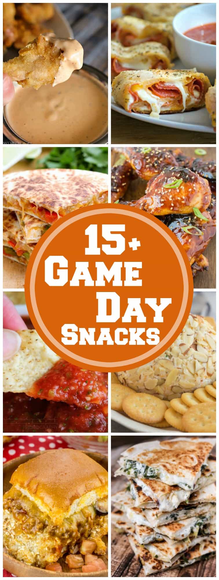 These 15+ Game Day Snacks are seriously the BEST EVER snacks/appetizers that you will love to serve up at the next big sports game!