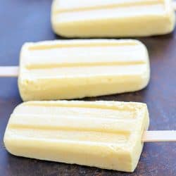 Making homemade popsicles is so easy! These Tropical Protein Popsicles are filled with protein and taste like a tropical vacation! YUM! #AD