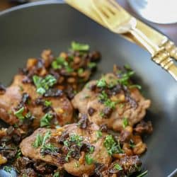 Insanely delicious dinner everyone will love - Pork Medallions with Prunes and Walnuts! #AD
